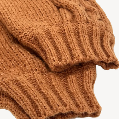 Cable Knit Turtleneck Dress for Women
