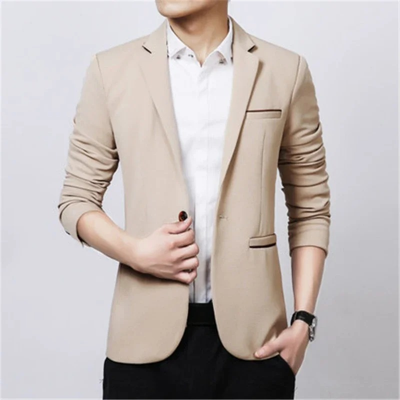 Stylish Men's Slim Fit Single Button Blazer