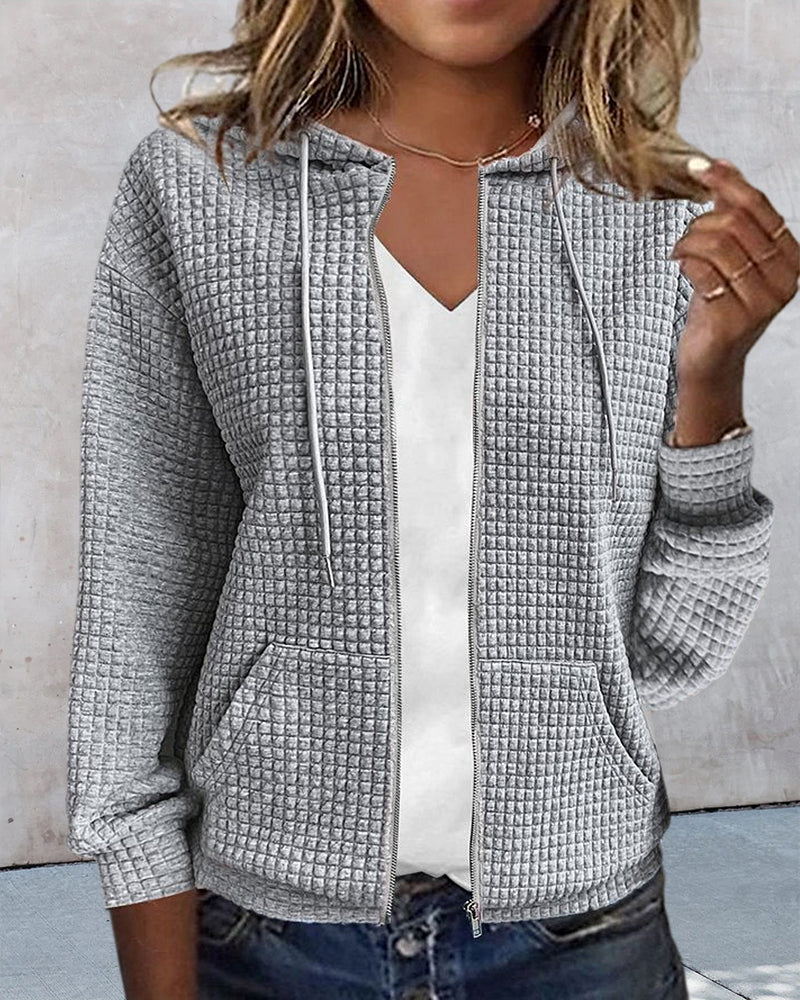 Comfy Women's Zip Hooded Sweatshirt - BritishElegance