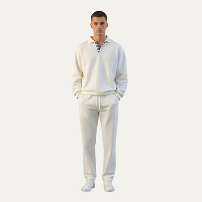 Men’s Relaxed Long Sleeve Polo Shirt