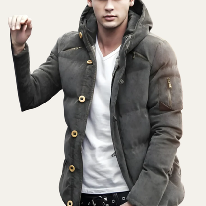 Men’s Hooded Multi Pocket Insulated Puffer Jacket