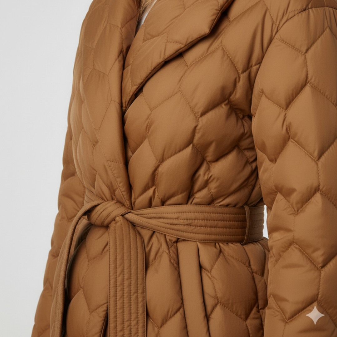 Alyssa | Down Jacket - Belted Elegant Autumn Outerwear for Women