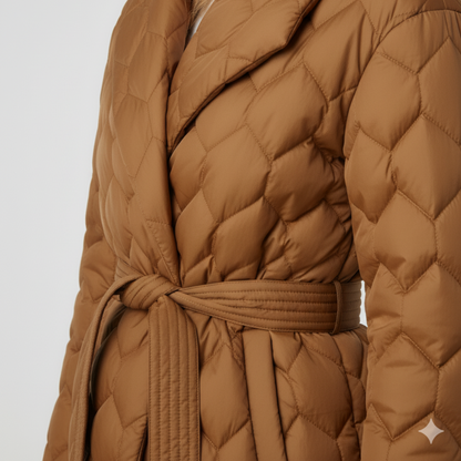 Alyssa | Down Jacket - Belted Elegant Autumn Outerwear for Women