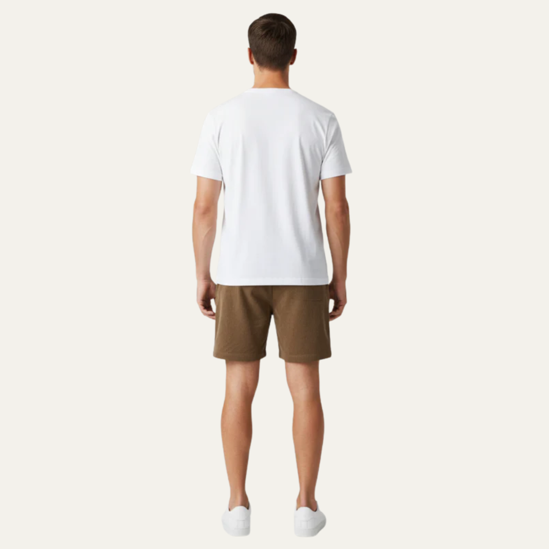 Men’s Casual Mid-Thigh Drawstring Shorts