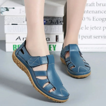 Women's casual leather summer sandals