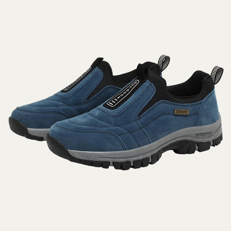 Men’s Rugged Slip On Suede Outdoor Hiking Shoes