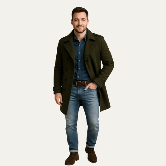 Men’s Classic Mid Length Coat