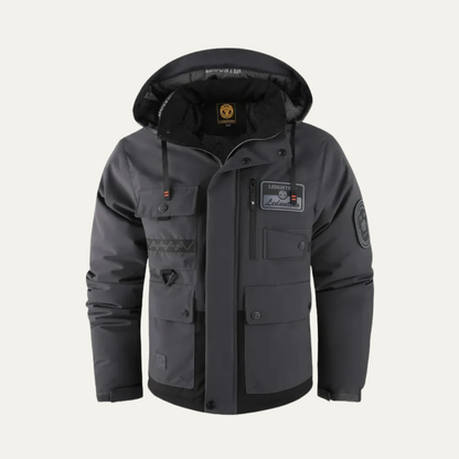 Men’s Technical Utility Jacket with Detachable Hood