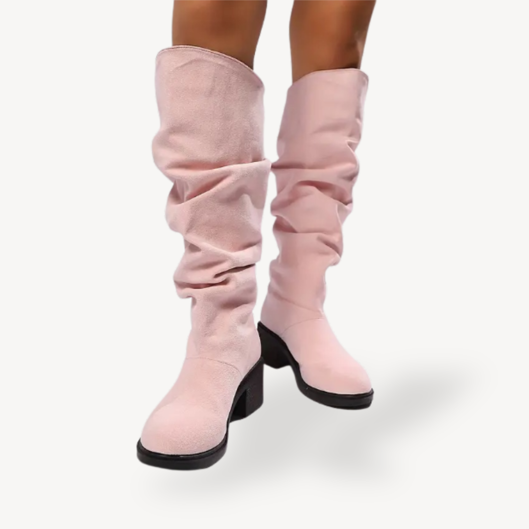 Slouchy Orthopedic Knee-High Boots Suede Women