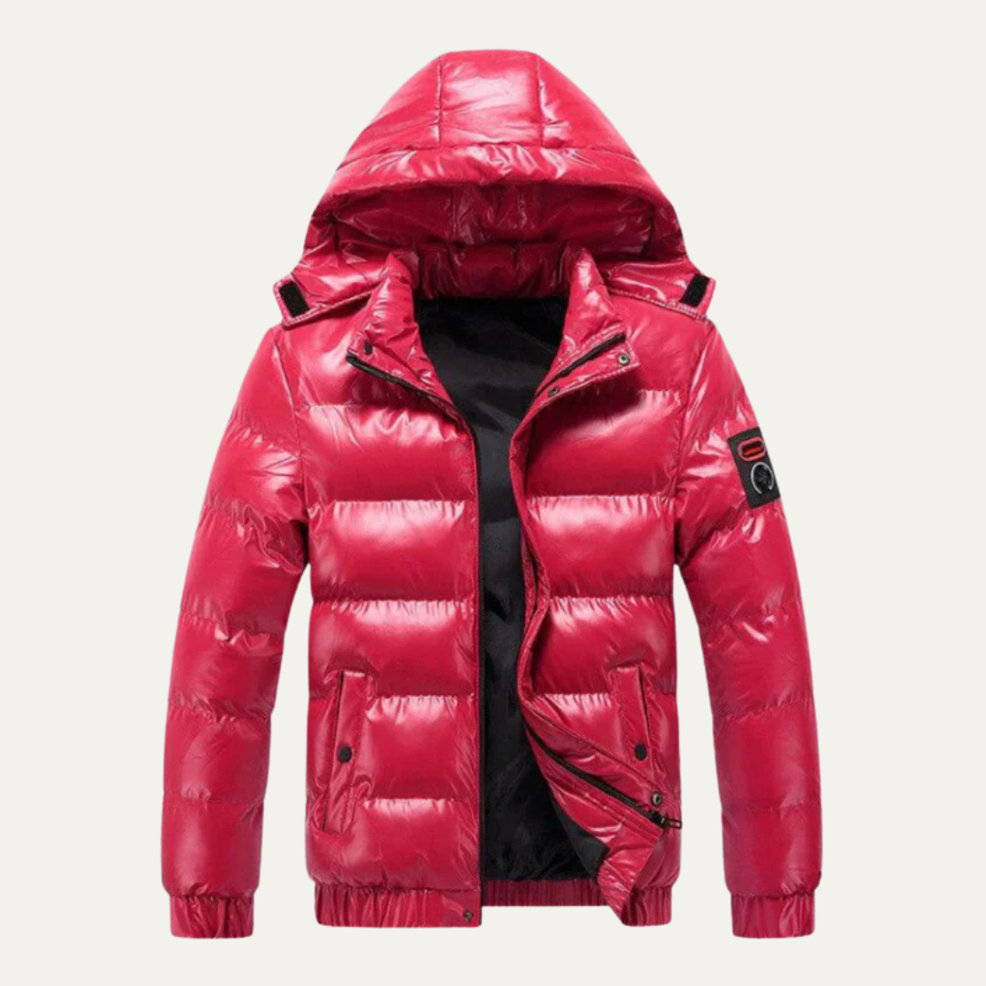 Men’s Glossy Insulated Puffer Jacket