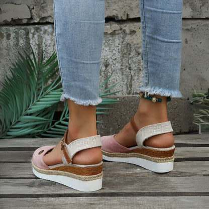 Suede Espadrille Orthopedic Sandals Women