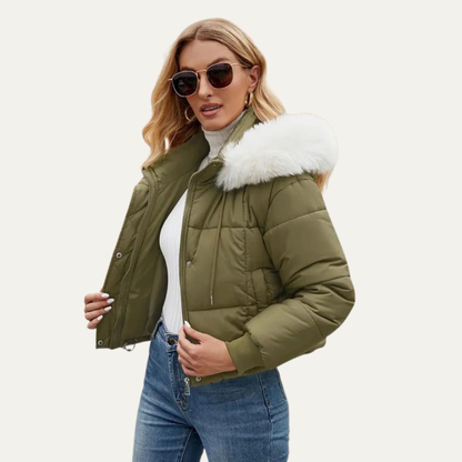Women’s Warm Cropped Puffer Jacket