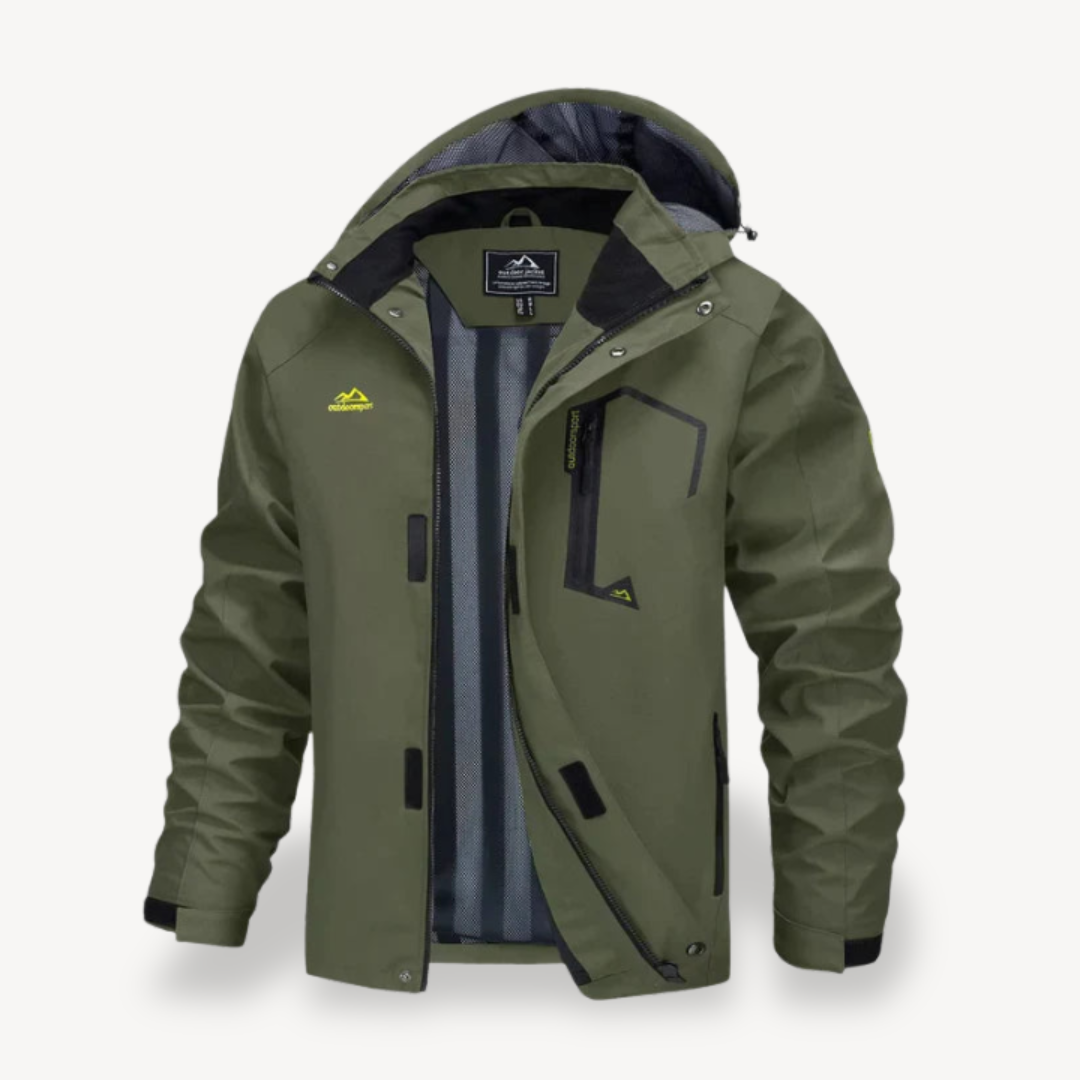 Men's Camo Waterproof Winter Jacket with Hood