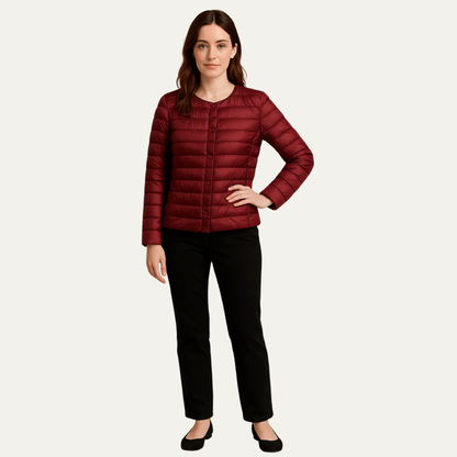 Women’s Lightweight Quilted Snap Jacket