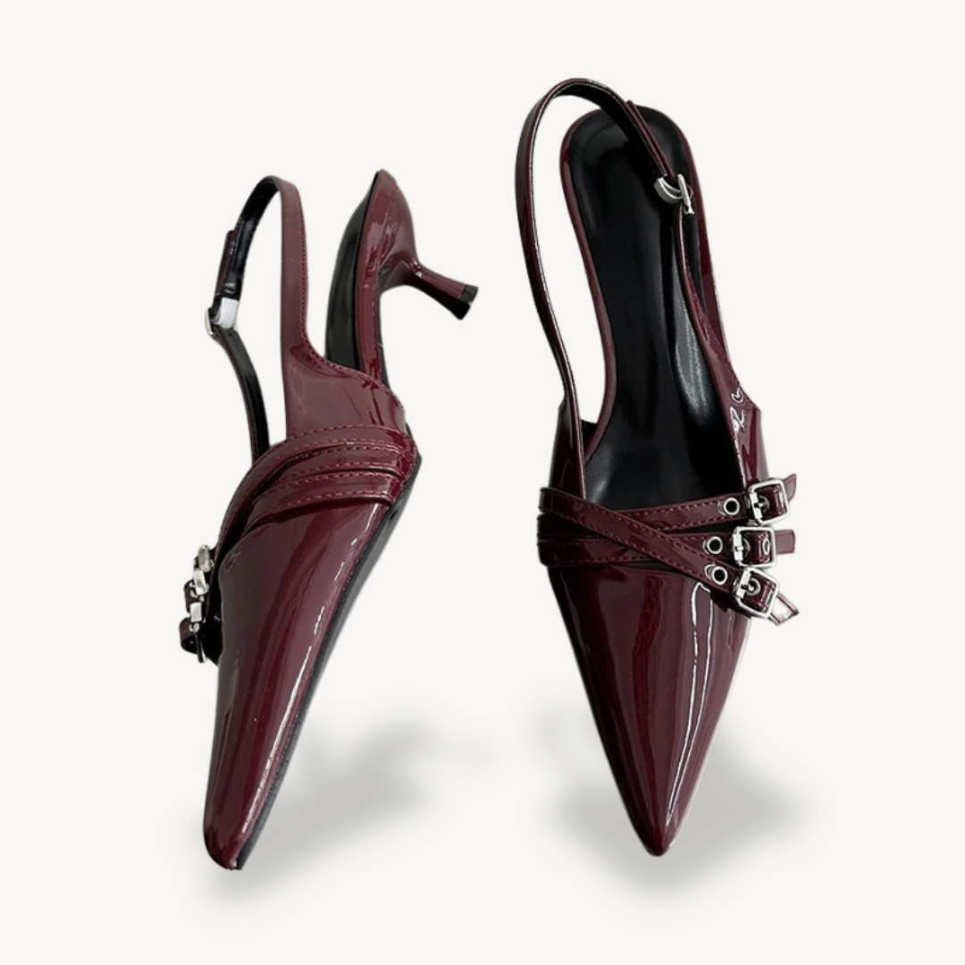 Orthopedic Slingback Pointed Toe High Heel Shoes