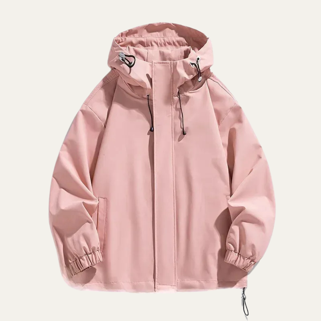 Men’s Minimalist Hooded Water Resistant Shell Jacket