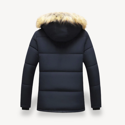 Men’s Faux Fur-Lined Parka Jacket