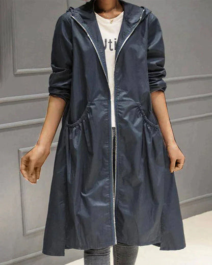 Slim Fit Women's Hoodie Coat
