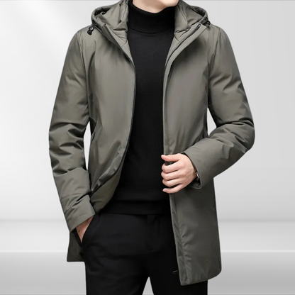 Classic men's hoodie jacket with duck down filling – Matteo