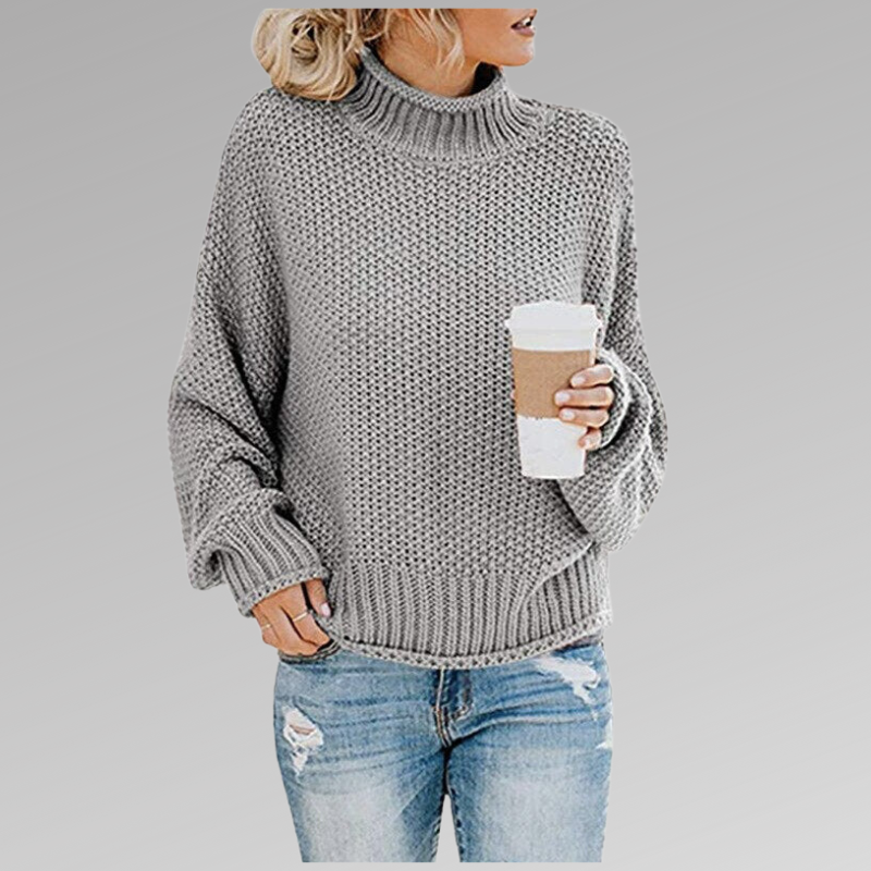 Comfy Women's Large Turtleneck Jumper Sweater