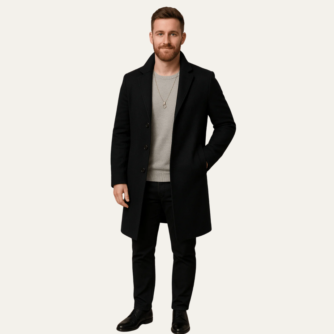 Men’s Tailored Mid-Thigh Topcoat