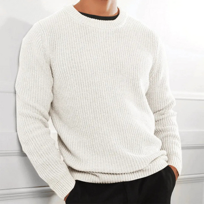 Men’s Heavy Ribbed Crew Neck Sweater