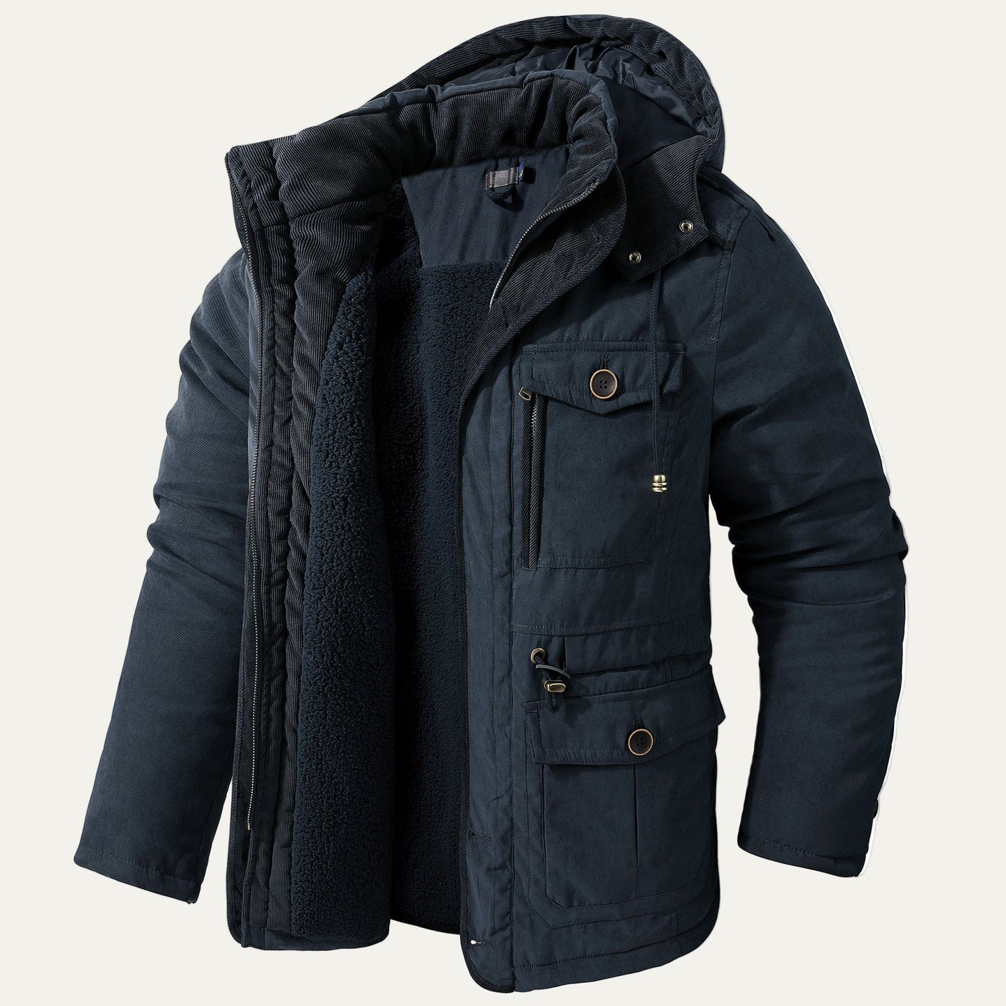 Men’s Heavy Winter Parka with Fleece Lining