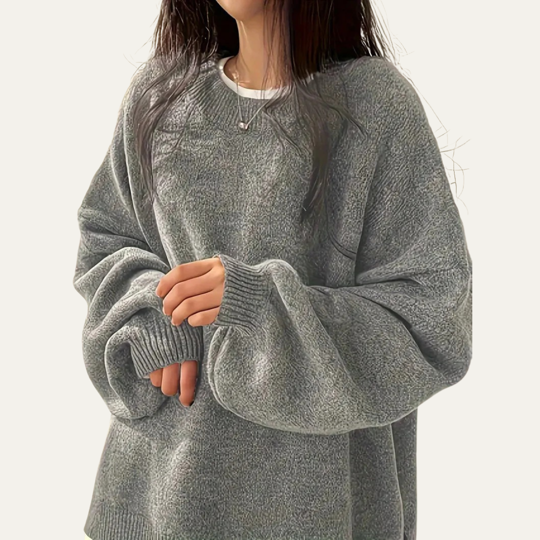 Women’s Oversized Balloon Sleeve Knit Sweater
