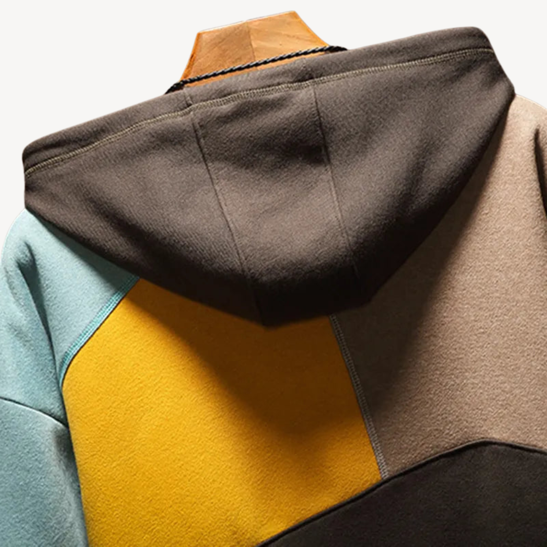 Color-Blocked Hoodie