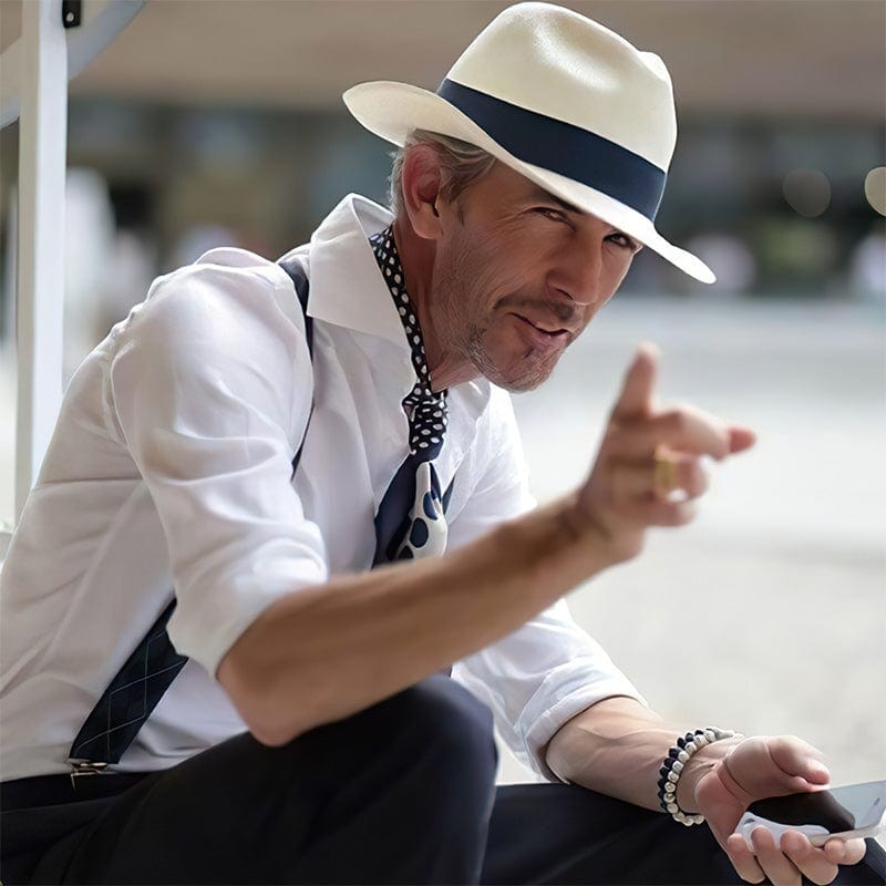 Carolous | Elegant handmade classic panama hat