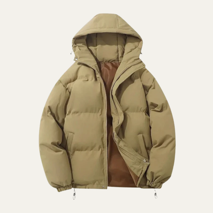 Men’s Insulated High Neck Hooded Puffer Jacket