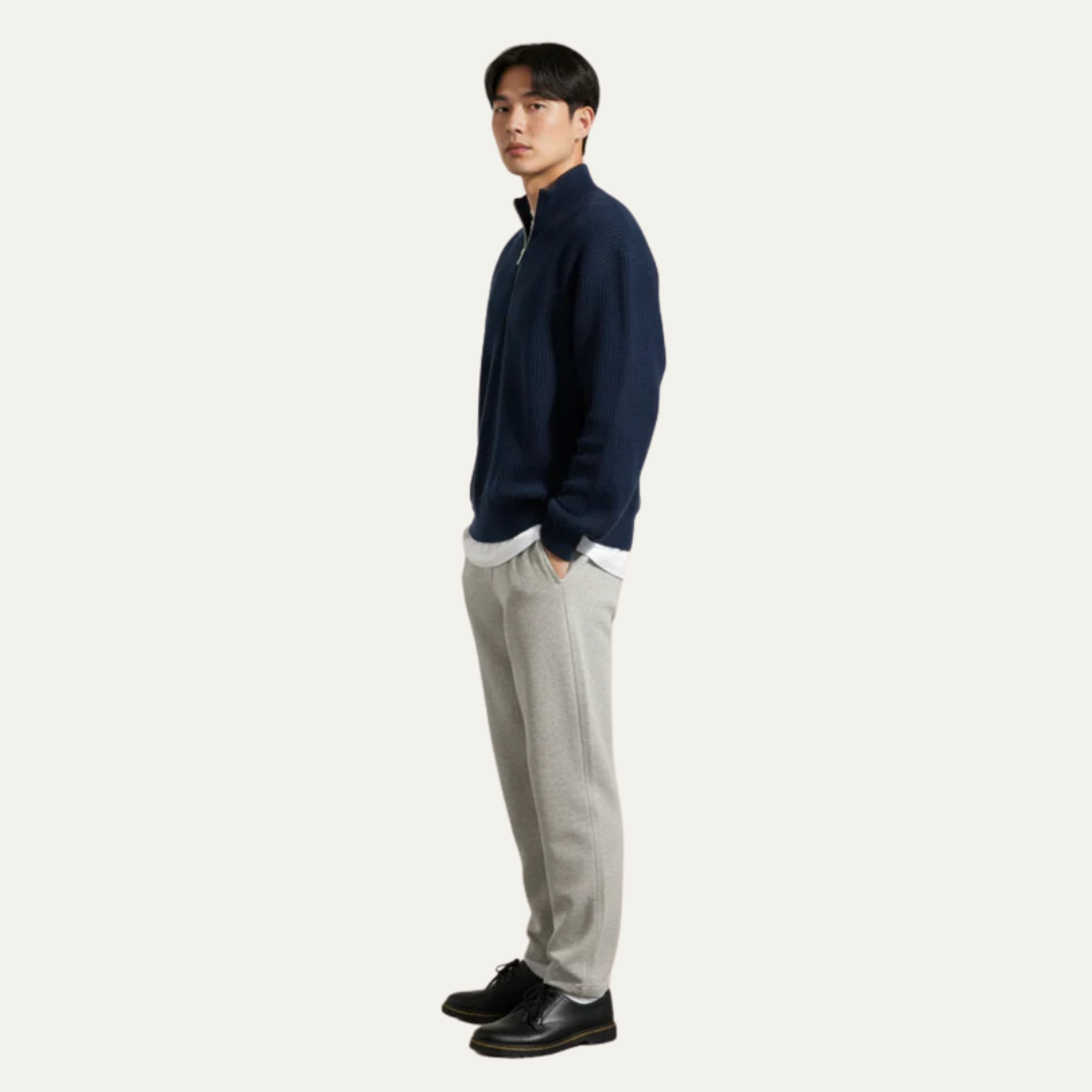 Men’s Classic Cable Knit Wool Blend Sweater