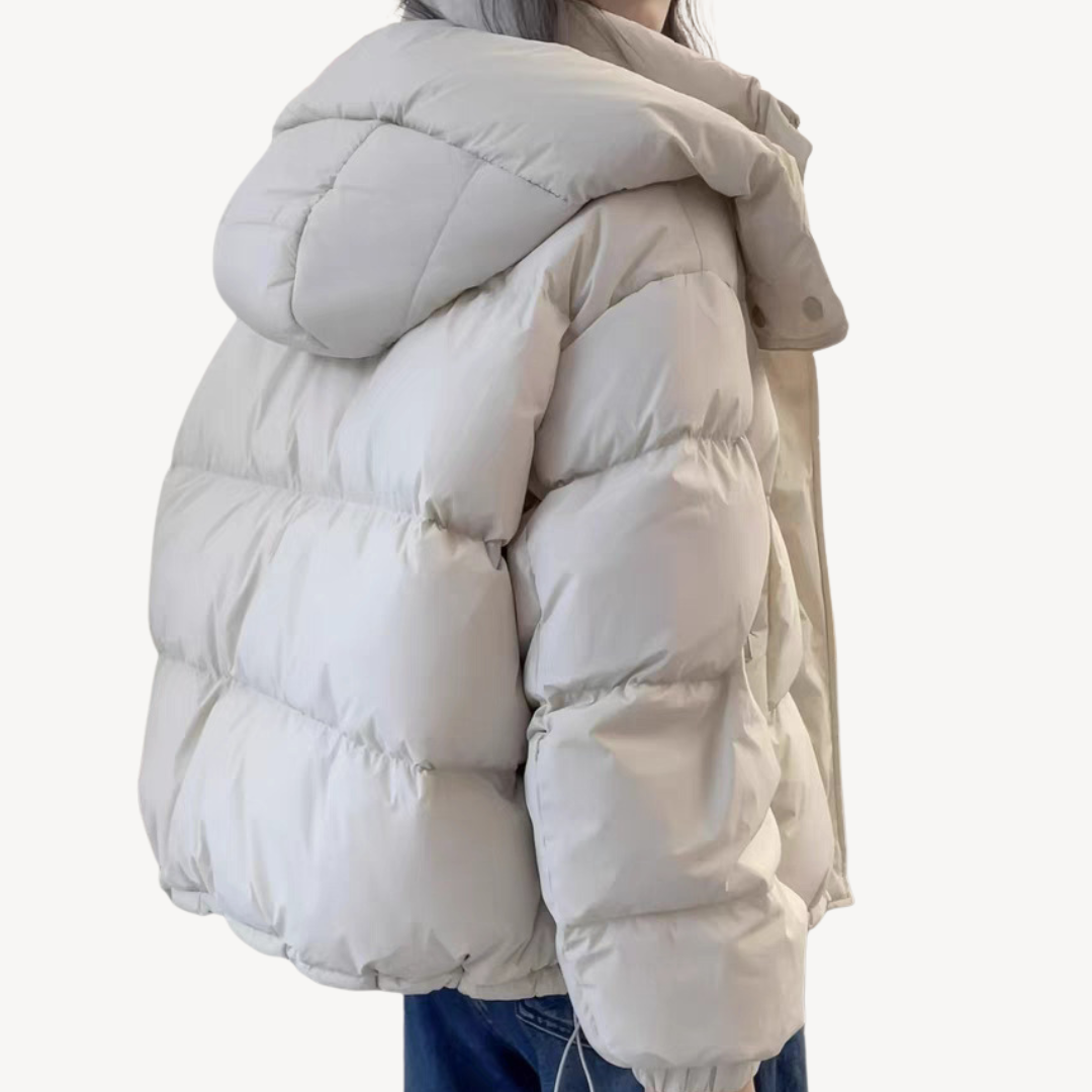 Puffer Jacket with Hood for Women