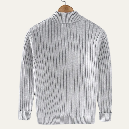 Men’s Wide Ribbed Full Zip Cardigan