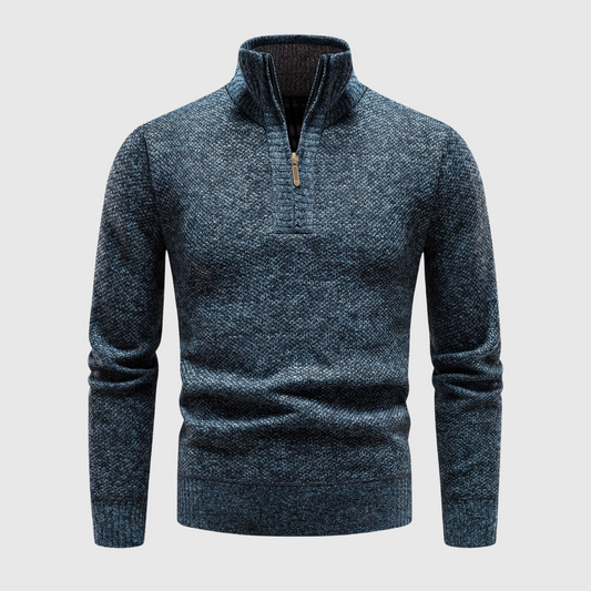 Warm Mens Knitted Crew Neck Sweater - BritishElegance