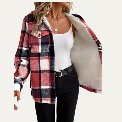 Women’s Cozy Plaid Shacket