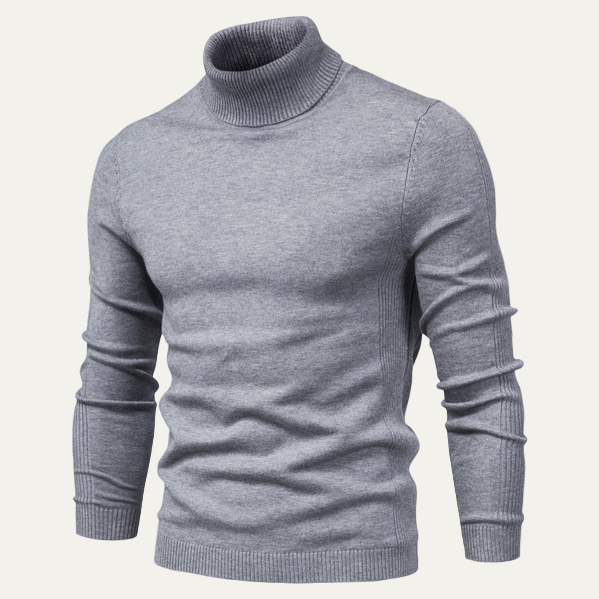 Men’s Modern High Collar Turtleneck Sweater