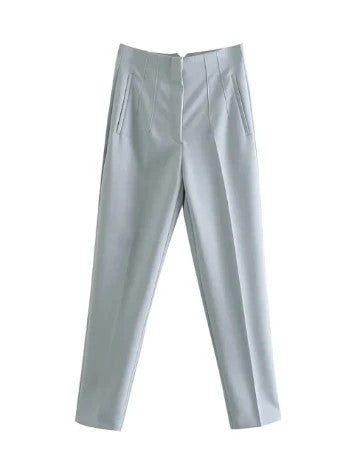 Classic Fit Women's High Waisted Work Trousers