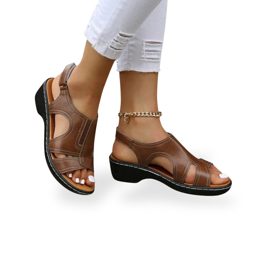 Leather Orthopedic Sandals Women