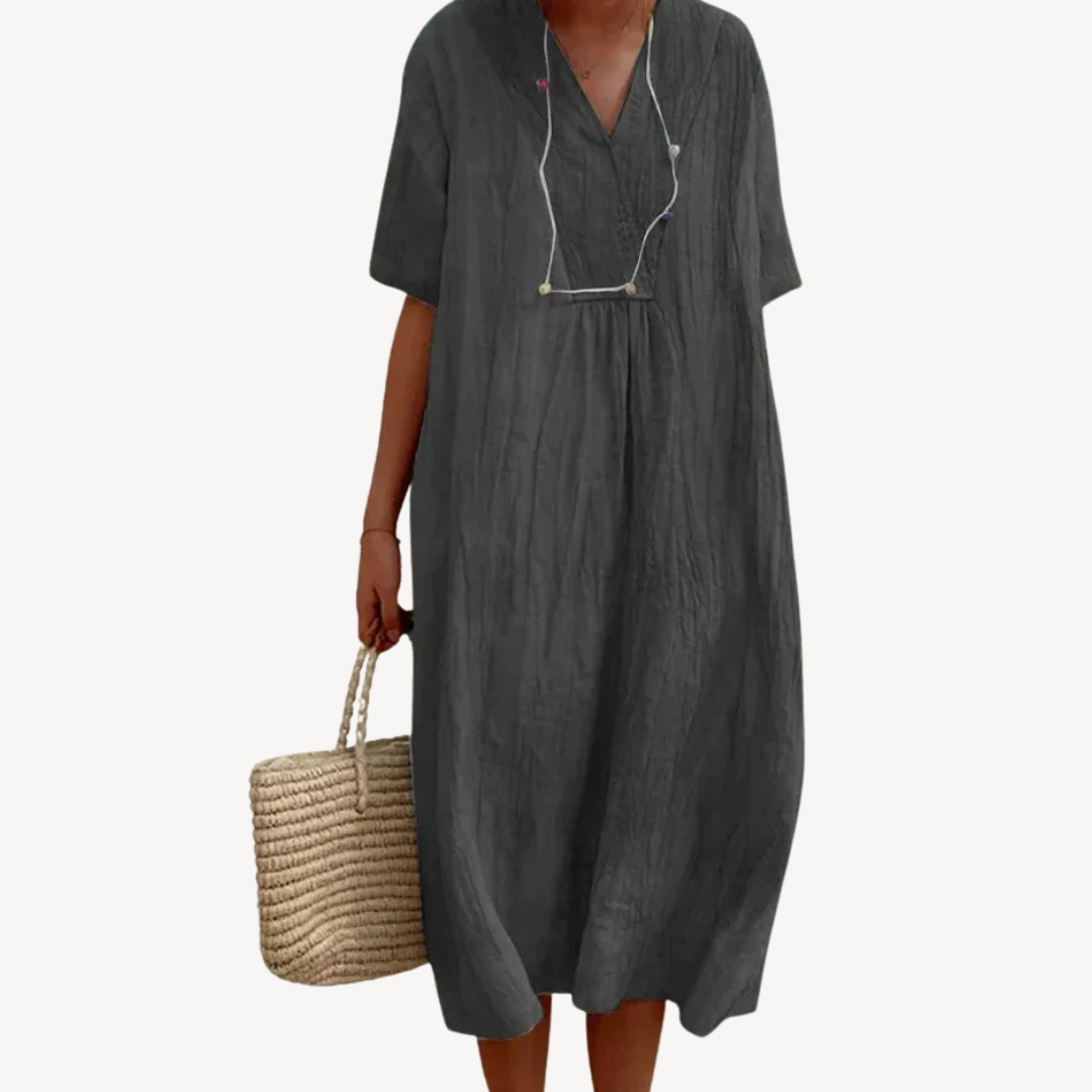 Women’s Midi Beach Dress Loose Fit Summer