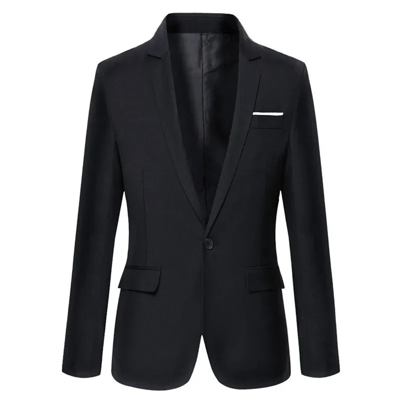 Men's Classic Tailored Fit Blazer Jacket