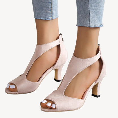 Suede Ergonomic Orthopedic Heels Women