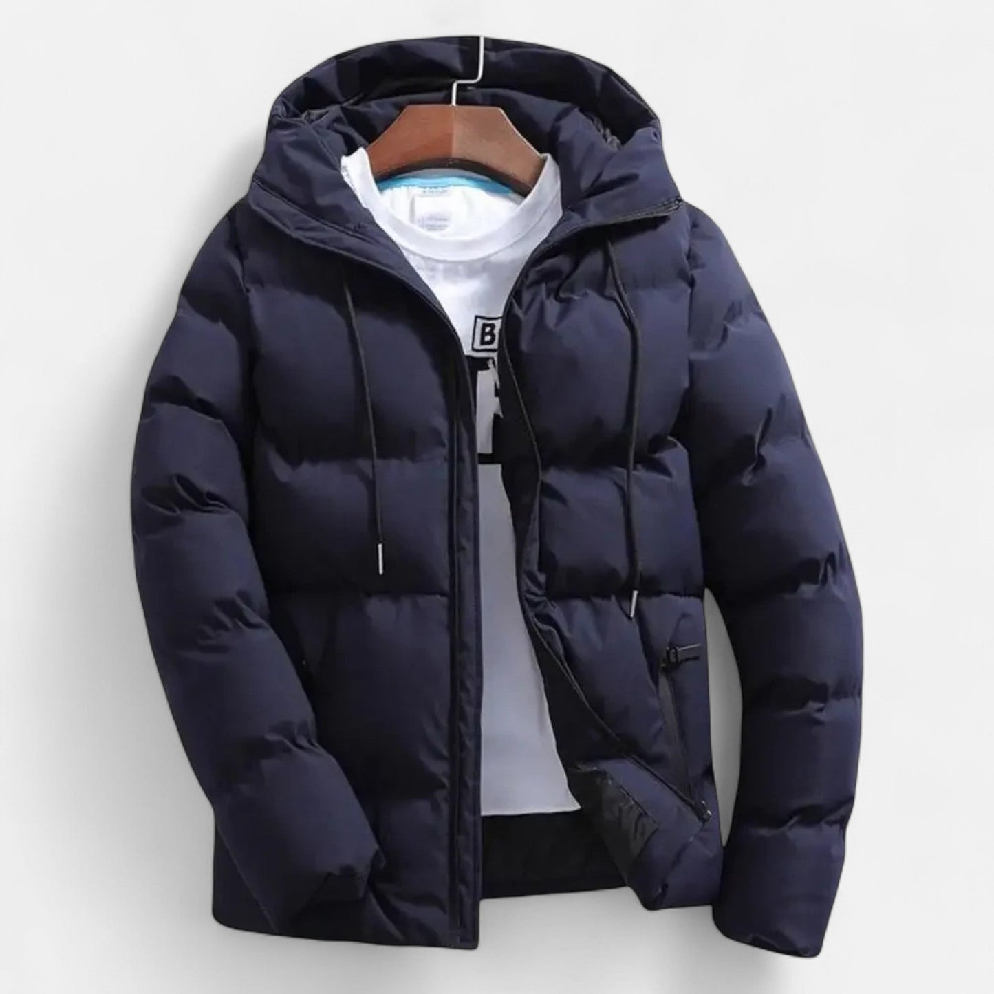 Warm Men's Hooded Down Winter Jacket