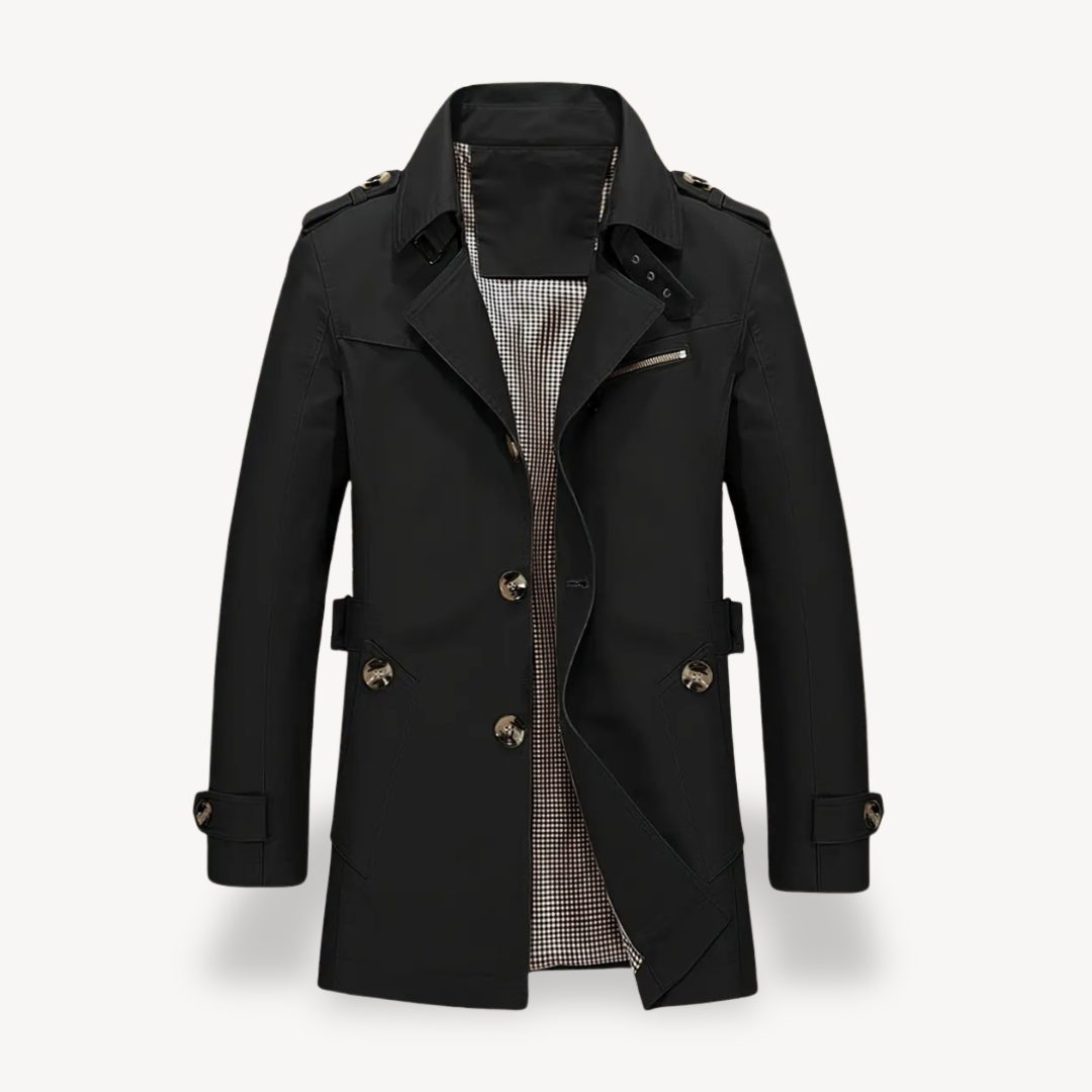 Men's Cotton Blend Trench Coat