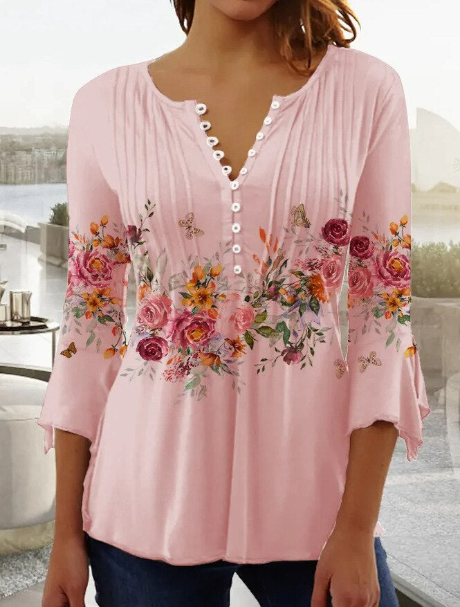 Ladies' Lightweight Comfortable Blouse with Fitted Style