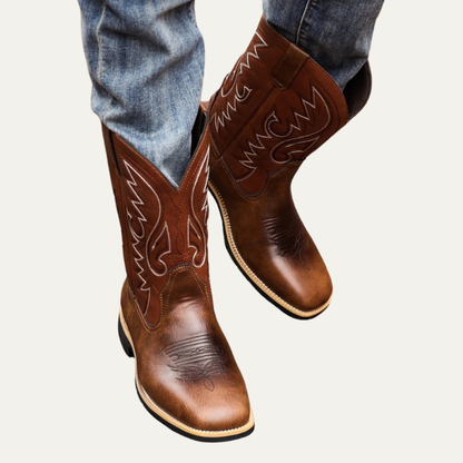 Men’s Embroidered Tall Western Cowboy Boots