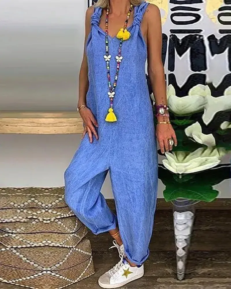 Sleeveless Summer Romper for Women