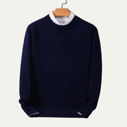 Men’s Classic Plain Knit Crew Neck Sweater