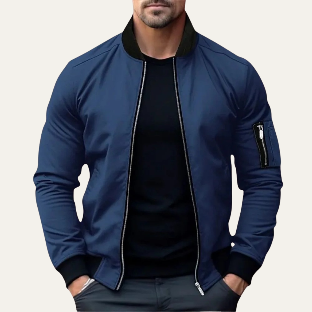 Men’s Classic Full Zipped Bomber Jacket
