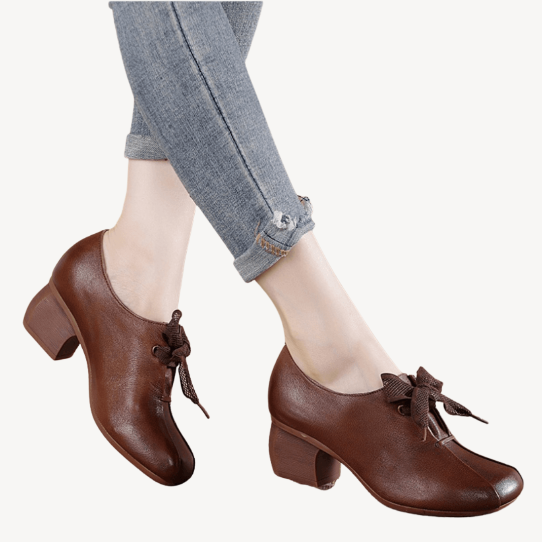 Orthopedic Bow-Detail Heels for Women